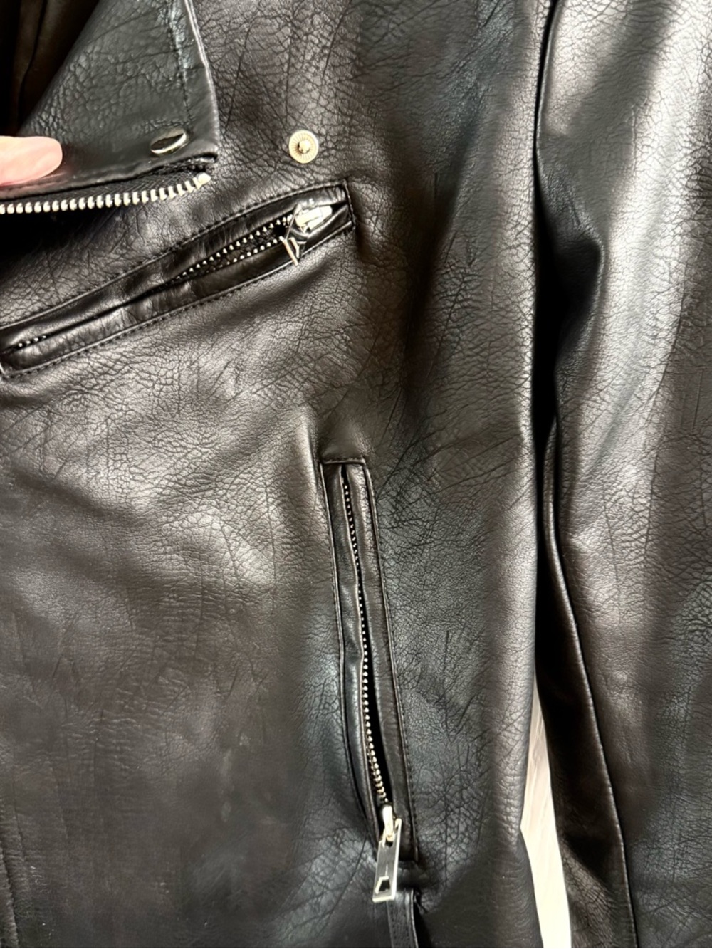Lulu's Black Faux Leather Moto Jacket - Picture 5 of 8